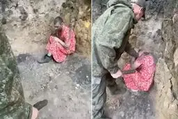 جنجال ویدئوی تحقیر سرباز با لباس زنانه در خط مقدم | ببینید