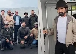 چهره خرابِ حاکم دبی در سفرش به انگلیس جنجالی شد