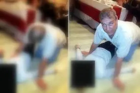 عکس شاهزاده چهار دست و پا بالای یک زن ناشناس!