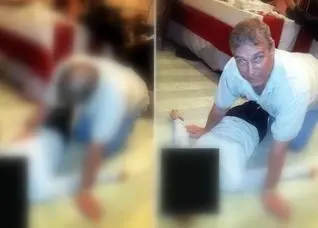 عکس شاهزاده چهار دست و پا بالای یک زن ناشناس!