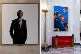 جنجال بر سر جابه‌جایی پرتره اوباما در کاخ سفید | ترامپ عکس اوباما را گم و گور کرد