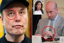 یک کبودی جنجالی | کبودی زیر چشم ایلان ماسک مربوط به همسر استفن میلر است؟