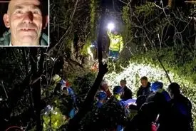 مردِ مست همراه با نیروی امداد به دنبال خودش گشت!