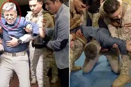 وزیر در برنامه زنده دچار برق‌گرفتگی شد!