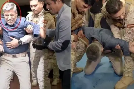 وزیر در برنامه زنده دچار برق‌گرفتگی شد!