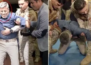 وزیر در برنامه زنده دچار برق‌گرفتگی شد!