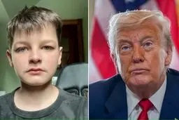 نسل Z وارد می‌شود | پسر ۱۳ ساله‌ ترامپ را به چالش کشید!