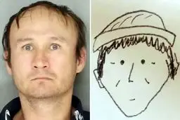 یک نقاشی کودکانه، متهم را به دام انداخت!