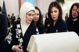 امینه اردوغان در کاخ ریاست جمهوری «شوی لباس» راه انداخت | عکس