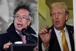 تمسخر ترامپ توسط رئیس‌جمهور کلمبیا: «بیا منو بگیر!»