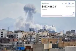 یک حساب کاربری مرموز روی آغاز جنگ نیم میلیون دلار برد!